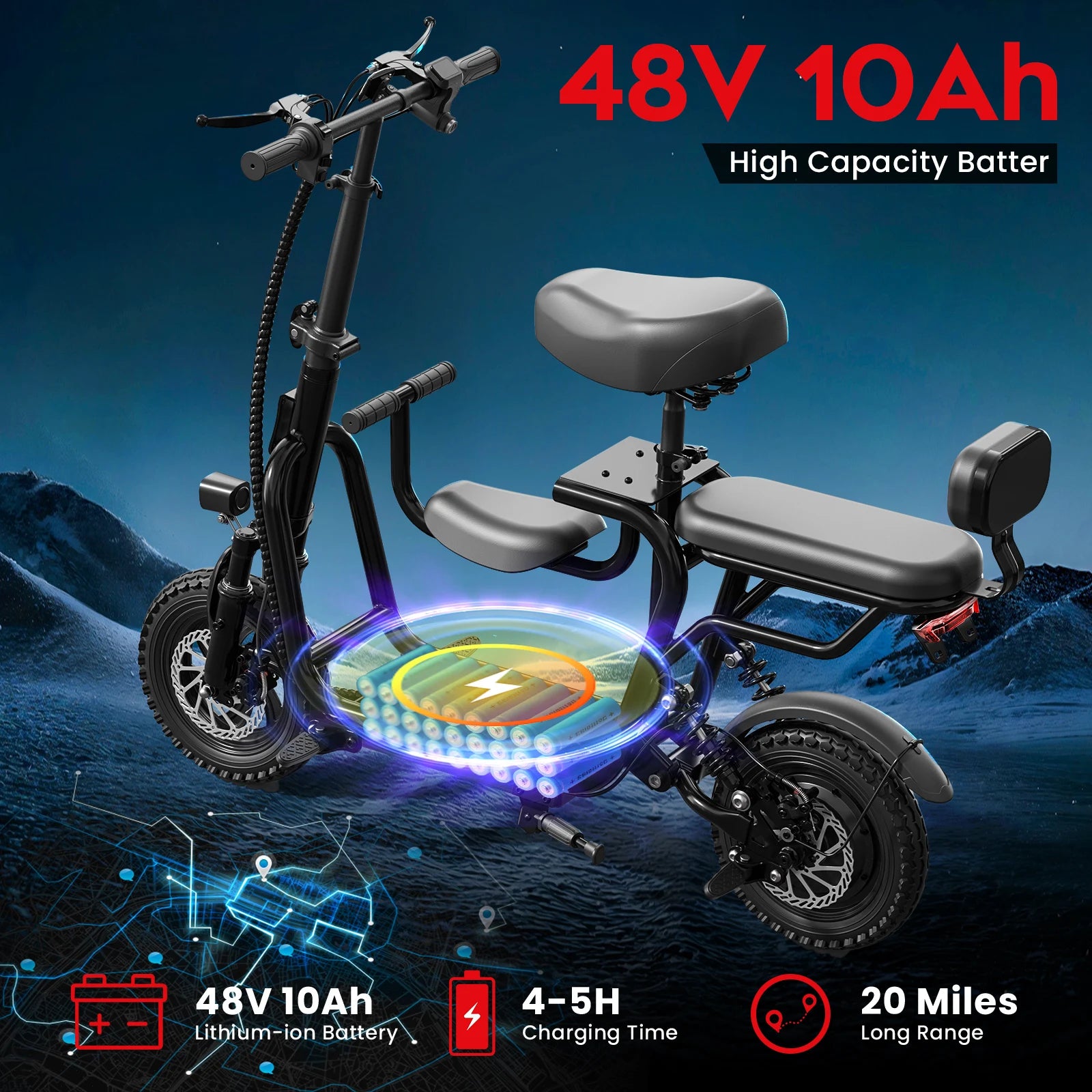 EILLEO SPACEWALK Pro Scooter with Dual Disc Braking System