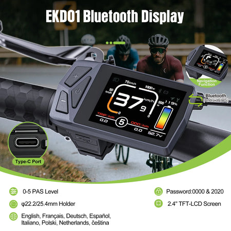 EKD01 Smart Controller Display for Bafang Electric Bicycles