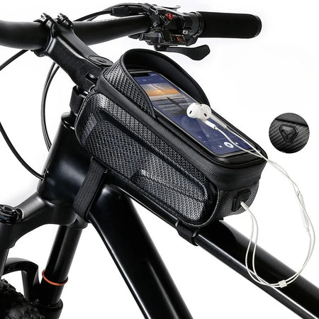 ESLNF Waterproof Bicycle Bag with 7.2-inch Touchscreen Phone Pouch