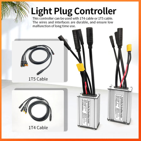 Easy-to-Install KT Controller with E-Bike Light Connection