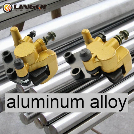 Easy install front brake caliper with standard mounting hole spacing