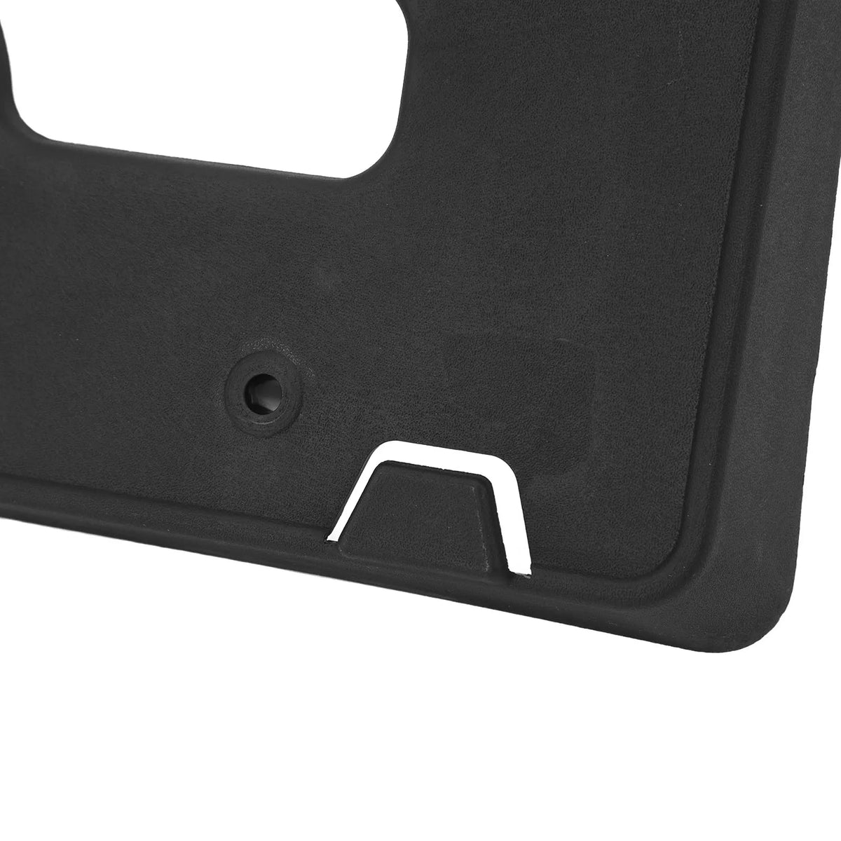Easy installation license plate mount detail