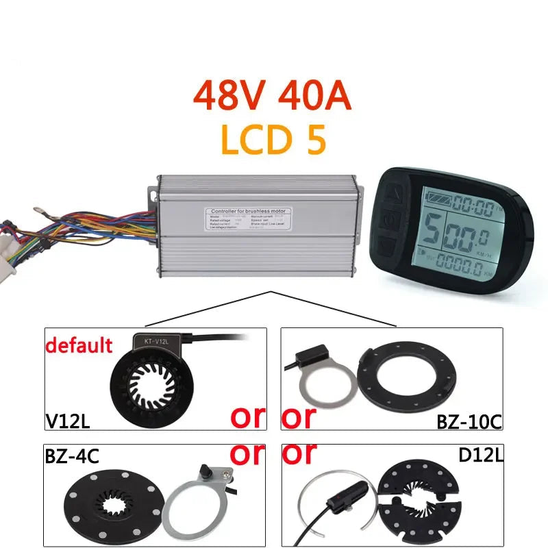 Ebike Conversion Kit Accessories with LCD5 and PAS Sensor