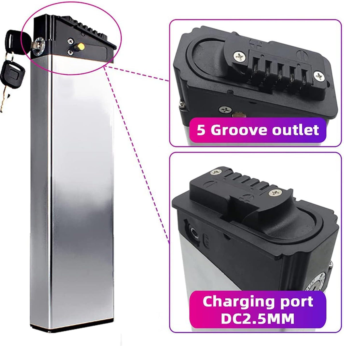 Ebike battery with 30A BMS protection