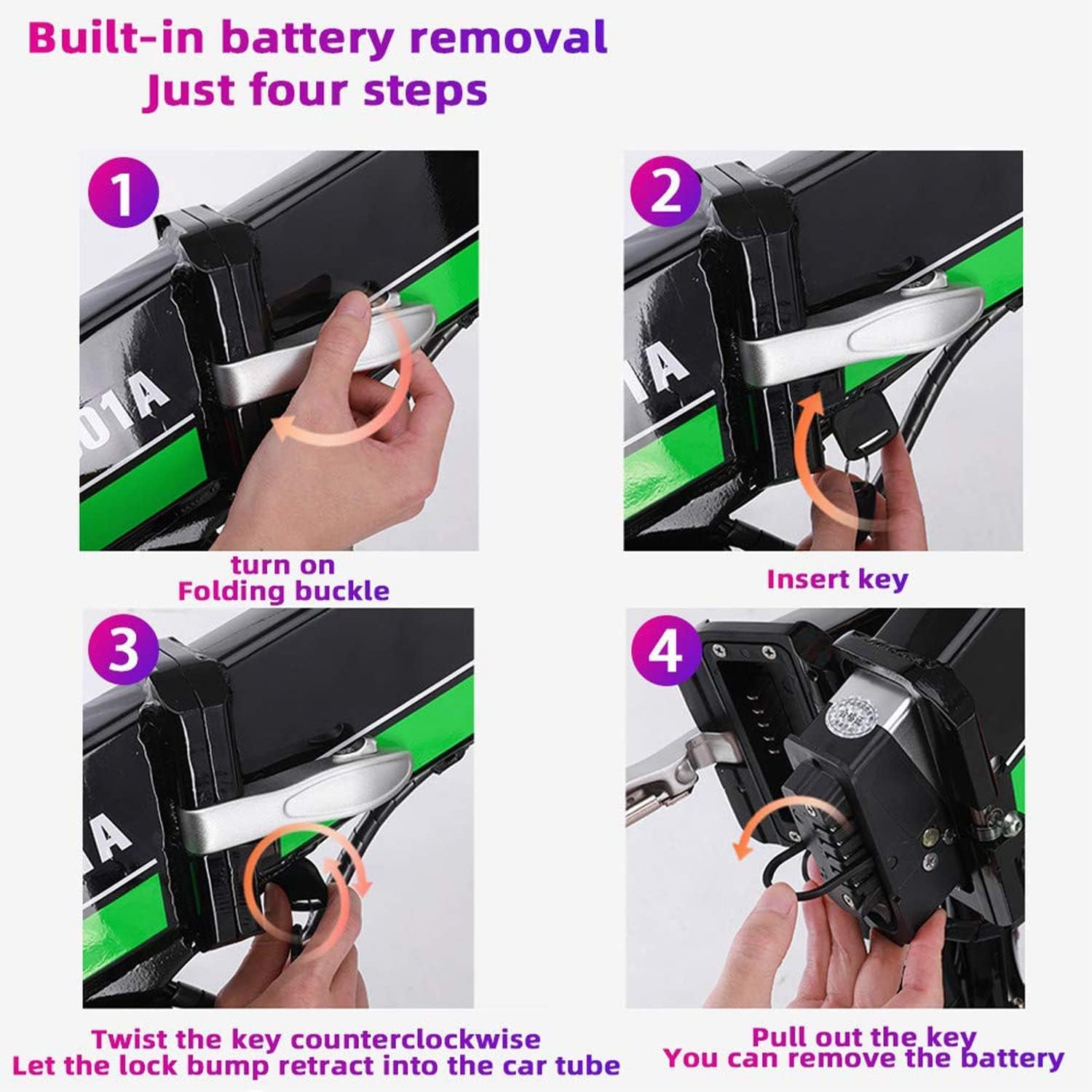 Ebike battery with DC charging port