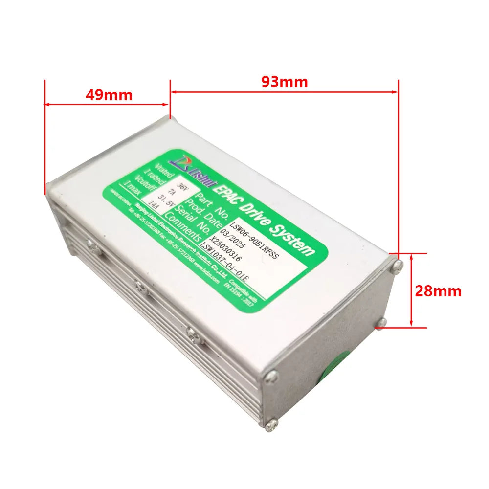   Ebike Motor Brushless Controller LSW06-90B1RFSS 36V 14A