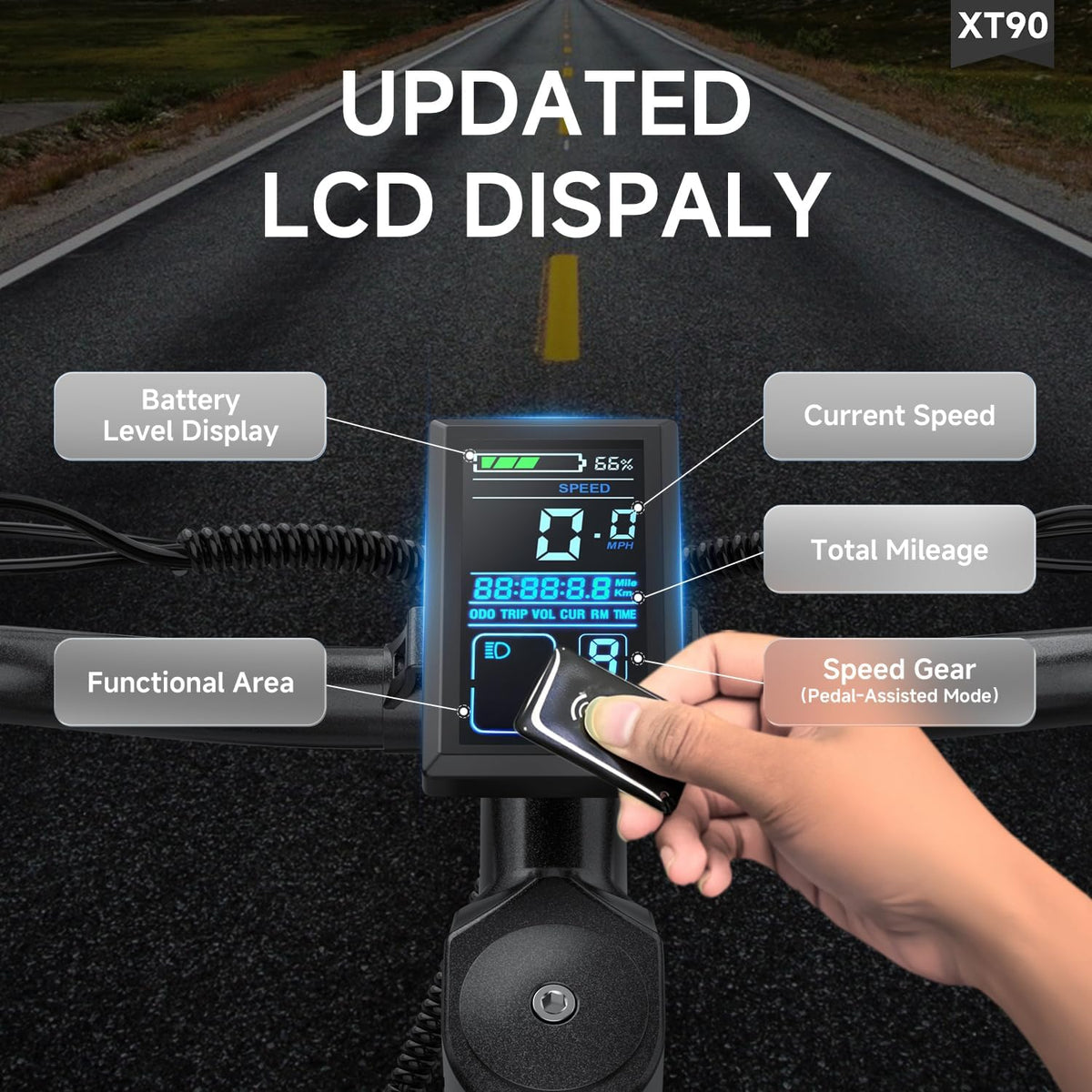   Aairsk XT90 26" Full Suspension eBike - 80mi Range, NFC Lock, 12-Month Warranty