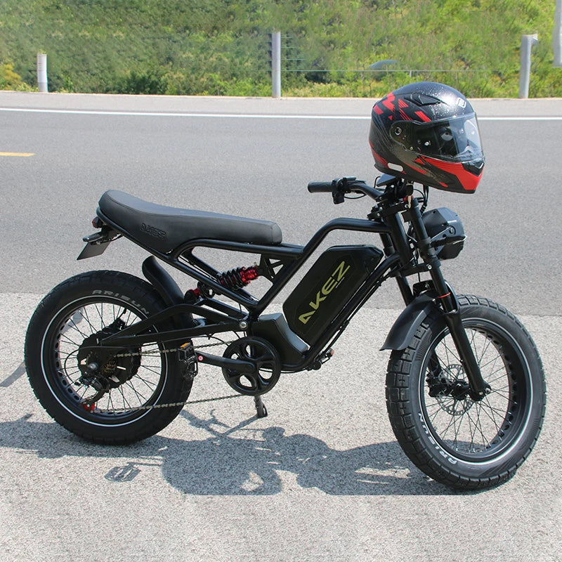   AKEZ JAGUAR 52V 1500W Electric Bike – 25Ah Long Range Off-Road E-Bike with 20” Fat Tires & Aluminum Alloy Frame