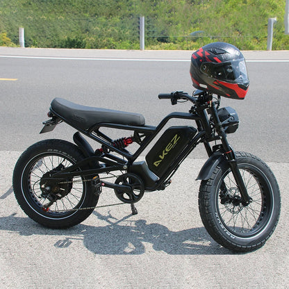   AKEZ JAGUAR 52V 1500W Electric Bike – 25Ah Long Range Off-Road E-Bike with 20” Fat Tires & Aluminum Alloy Frame