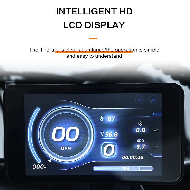   AKEZ JAGUAR 52V 1500W Electric Bike – 25Ah Long Range Off-Road E-Bike with 20” Fat Tires & Aluminum Alloy Frame