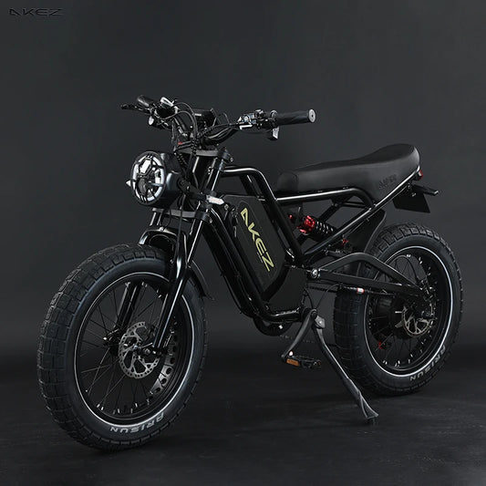   AKEZ JAGUAR 52V 1500W Electric Bike – 25Ah Long Range Off-Road E-Bike with 20” Fat Tires & Aluminum Alloy Frame