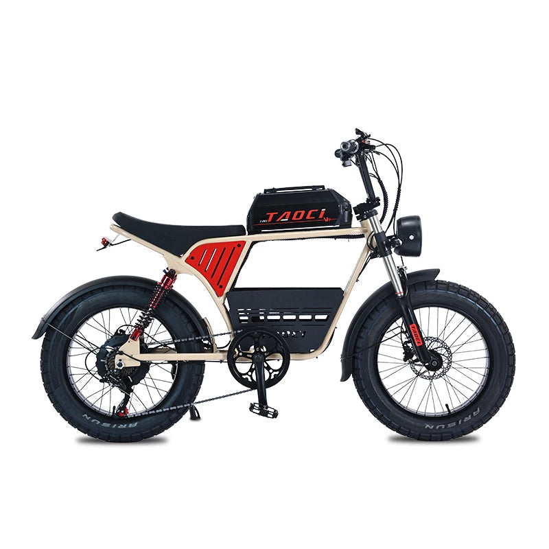   AKEZ V07 48V 1500W Fat Tire Electric Bike – 18Ah Long Range Off-Road E-Bike for Adults with 20” Tires & Steel Frame