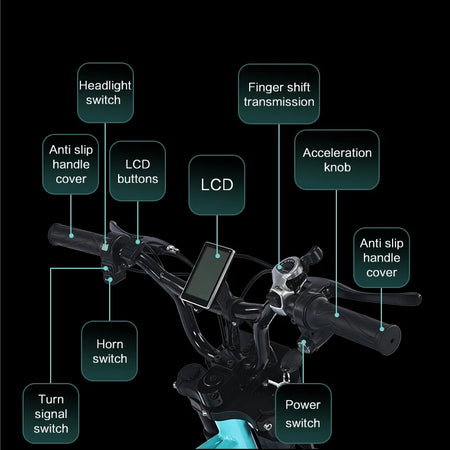   AKEZ ZX 48V 750W Electric Bike – 13Ah Lithium Battery, 20” Aluminum Alloy E-Bike for Adults