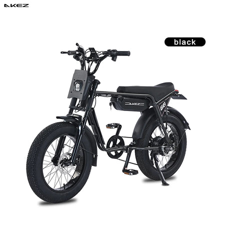   AKEZ ZX 48V 750W Electric Bike – 13Ah Lithium Battery, 20” Aluminum Alloy E-Bike for Adults