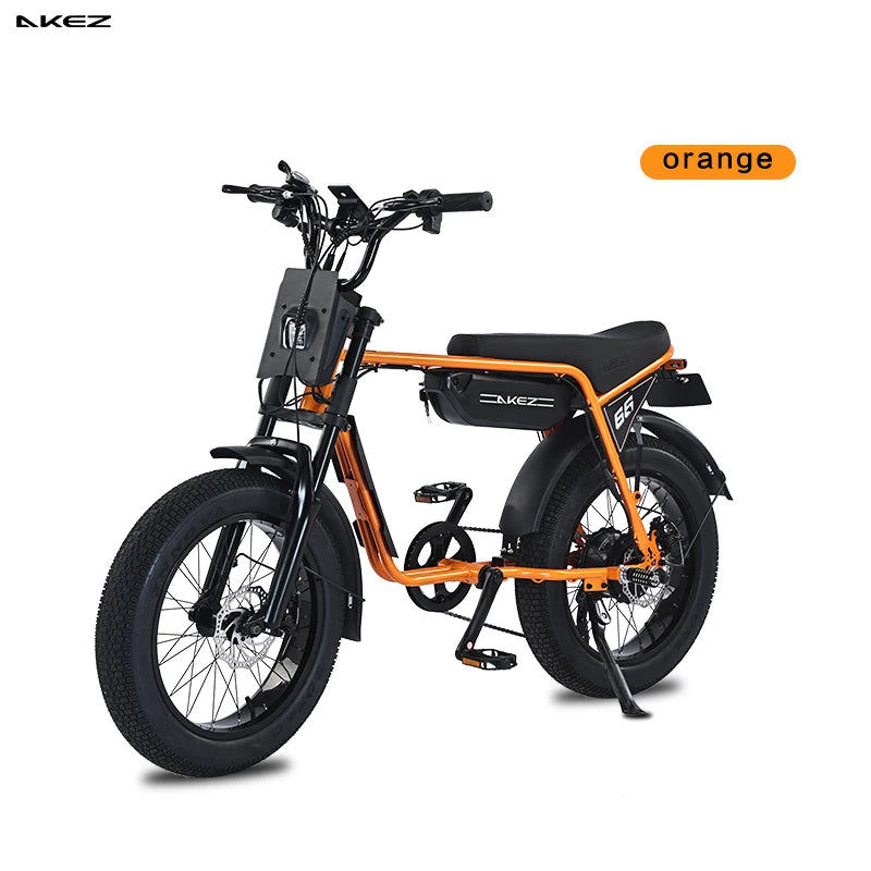   AKEZ ZX 48V 750W Electric Bike – 13Ah Lithium Battery, 20” Aluminum Alloy E-Bike for Adults