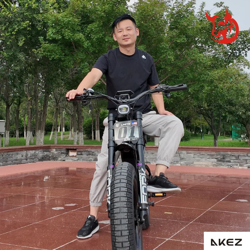   AKEZ UL 48V 750W Electric Bike – 20” Aluminum Alloy Frame, Long Range E-Bike for Adults