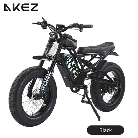   AKEZ UL 48V 750W Electric Bike – 20” Aluminum Alloy Frame, Long Range E-Bike for Adults