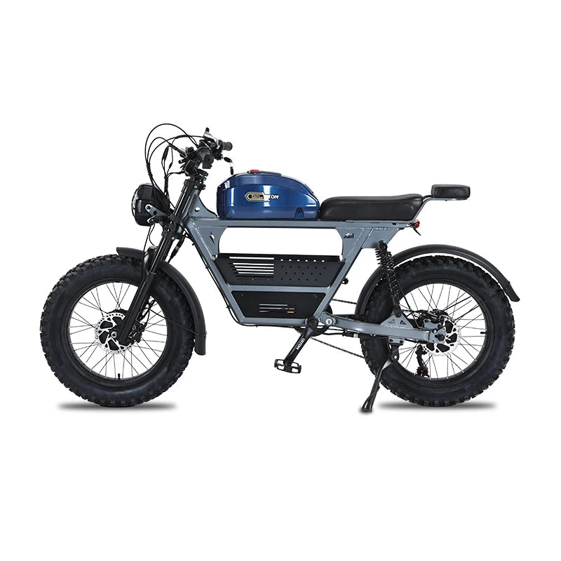   Diton Tank 300 Retro 48V 3000W Fat Tire Electric Bike – 35Ah Long Range, Aluminum Alloy Frame, Off-Road E-Bike