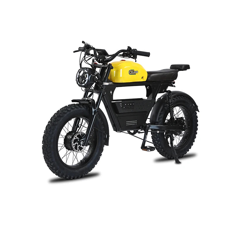   Diton Tank 300 Retro 48V 3000W Fat Tire Electric Bike – 35Ah Long Range, Aluminum Alloy Frame, Off-Road E-Bike