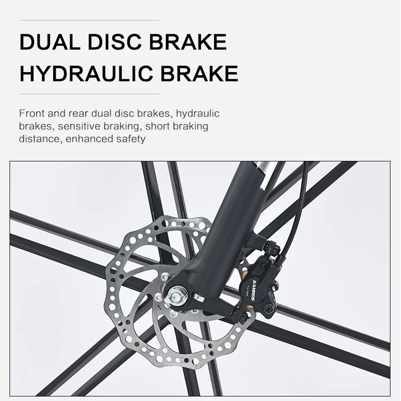   AKEZ 29 48V 500W Electric Bike – 20” Aluminum Alloy Frame, Long Range E-Bike for Adults