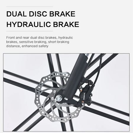   AKEZ 29 48V 500W Electric Bike – 20” Aluminum Alloy Frame, Long Range E-Bike for Adults