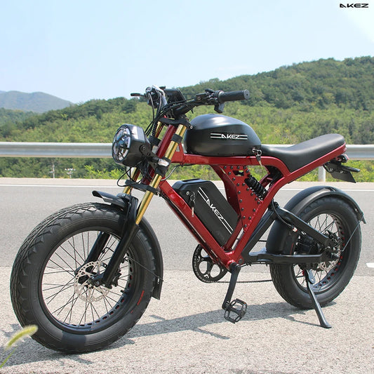   AKEZ King Kong 52V 750W Electric Bike – 20” Aluminum Alloy Frame, Long Range E-Bike for Adults