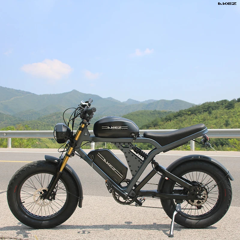   AKEZ King Kong 52V 750W Electric Bike – 20” Aluminum Alloy Frame, Long Range E-Bike for Adults