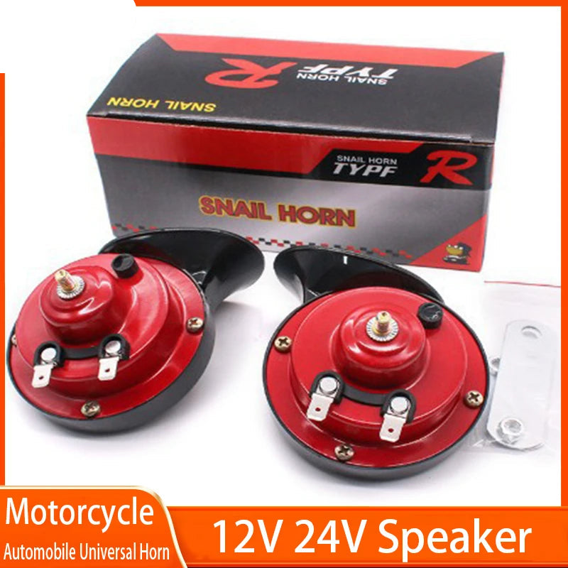   Modified Motorcycle 12V Snail Horn - 300DB Waterproof Electric Horn