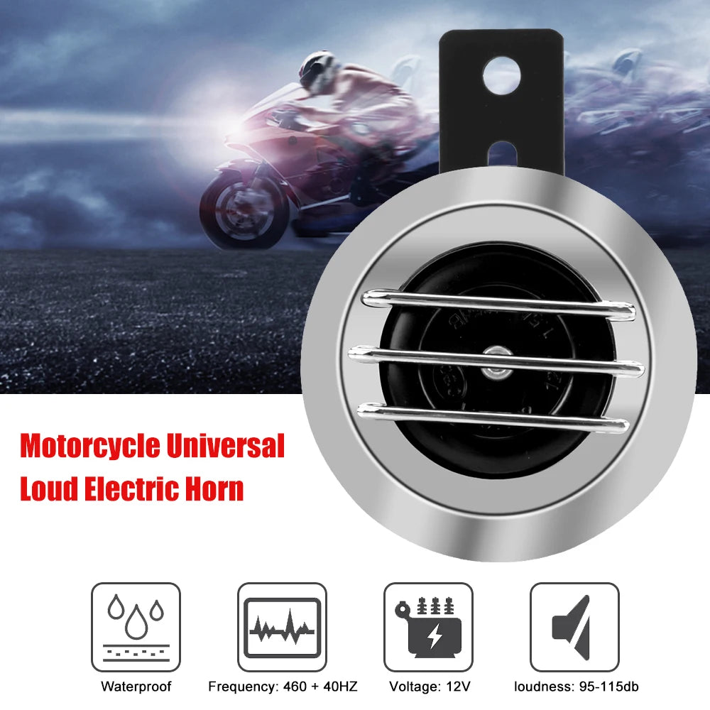   12V Loud Waterproof Horn for Scooters and Motorcycles