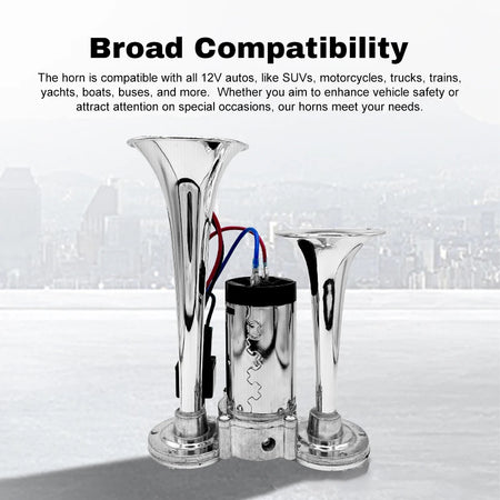   600DB Dual Trumpets Loud Horns Kit