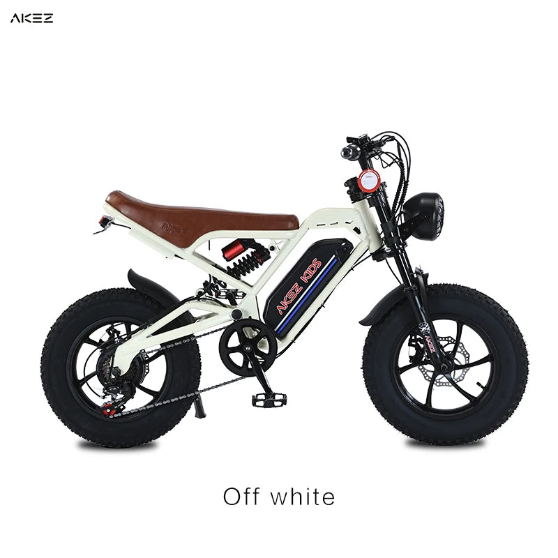   16" AKEZ Kids Electric Bike – 36V 350W Motor, 15.6Ah Battery, Safe & Fun E-Bike for Children