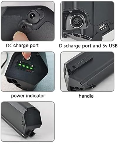   48V E-Bike Battery 13Ah/17.5Ah Lithium Battery Pack with USB Port & Lock | Aluminum Alloy Shell for 250W–1000W Motors
