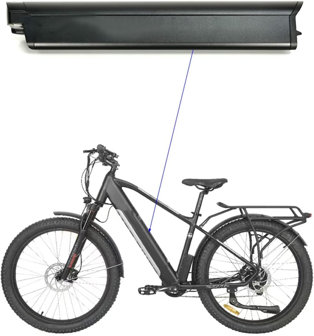   36V/48V Reention EEL Pro E-Bike Battery 14Ah Lithium Pack with 15A BMS & 2A Charger | For 250W–700W Motors