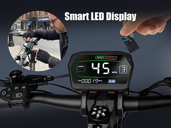 Electric Scooter Battery Compartment with LED Lighting Design
