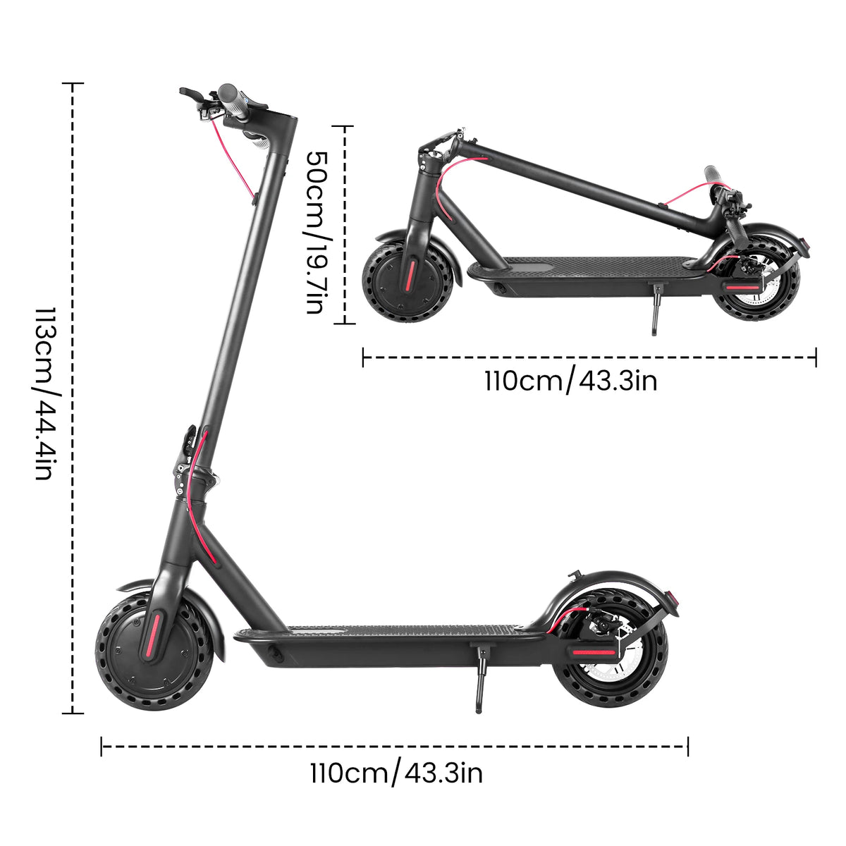 Electric Scooter with Puncture-Proof Tires for Smooth Rides