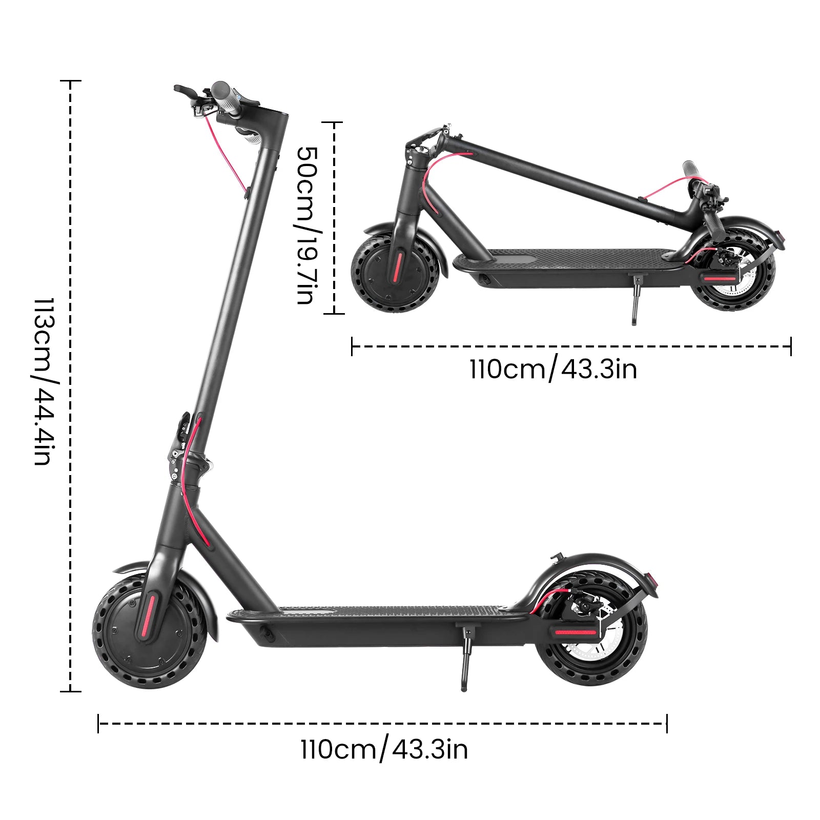Electric Scooter with Puncture-Proof Tires for Smooth Rides