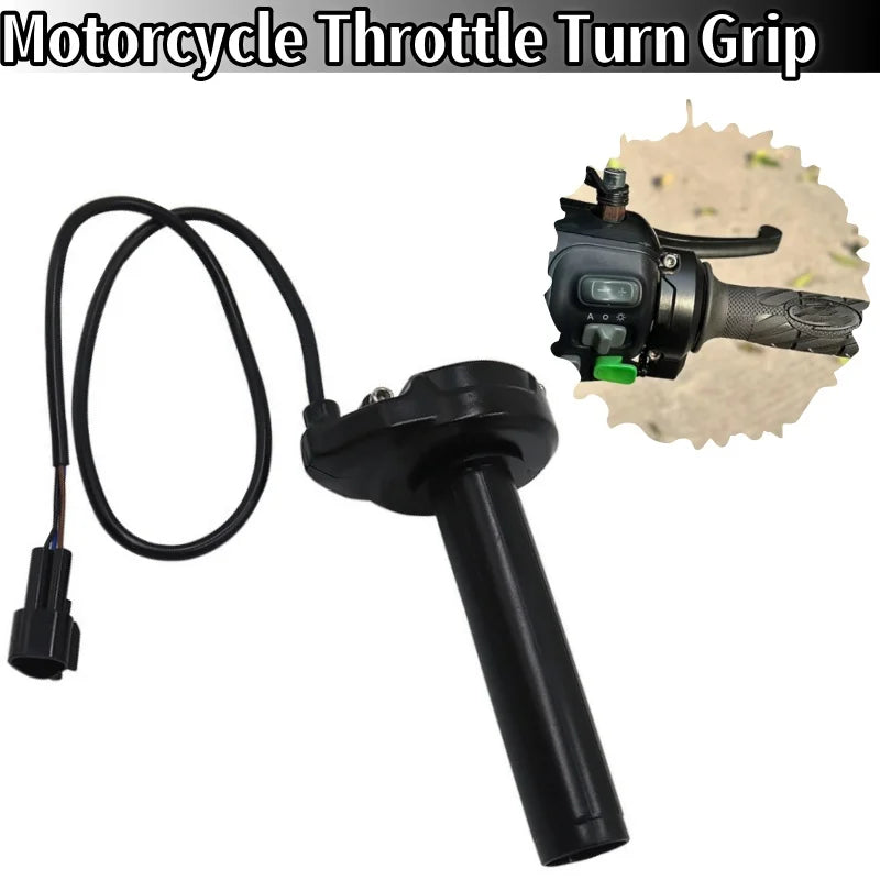 Electric motorcycle throttle turn grip handlebar