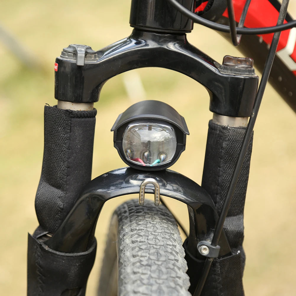 Electric scooter LED front light with horn