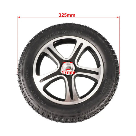 Electric wheelchair rear wheel for daily commuting