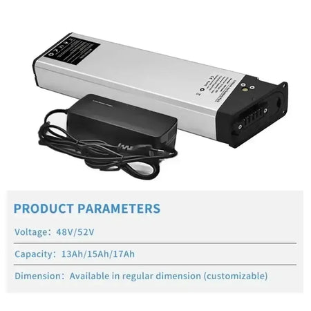 48V 16Ah Replacement Battery for Engwe EP-2 Pro & Engine Pro (DCH-009) – Upgraded MATE X Compatible Battery with Charger