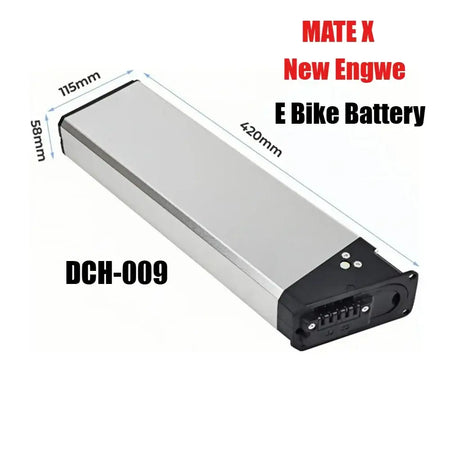 48V 16Ah Replacement Battery for Engwe EP-2 Pro & Engine Pro (DCH-009) – Upgraded MATE X Compatible Battery with Charger