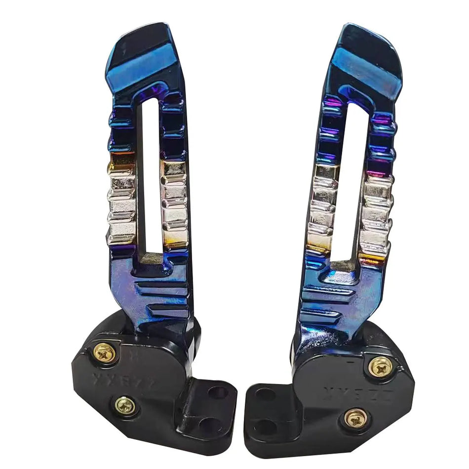 Ergonomic aluminum scooter footrest for comfortable riding