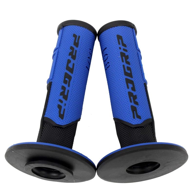 Ergonomic motorcycle handlebar grips for motocross riding