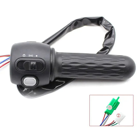 Ergonomic rotary handle and multi-function switch unit for modern e-bikes