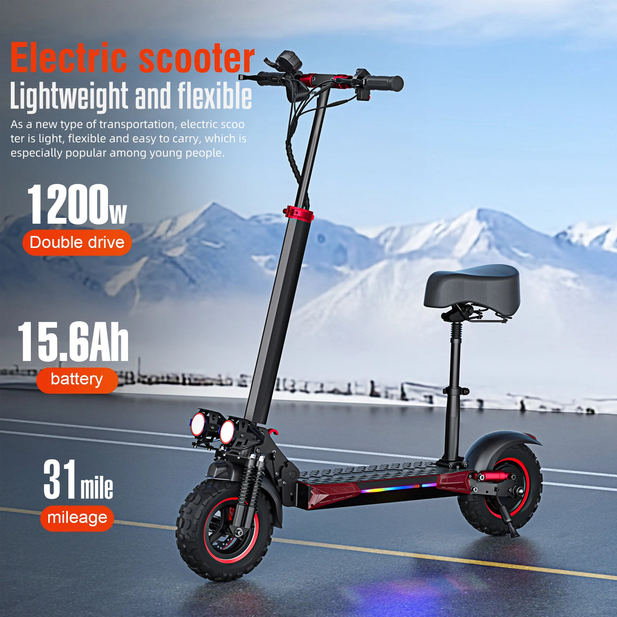 FREEBOY J11 MAX electric scooter front view