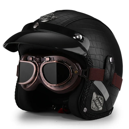 Fashionable biker helmet with protective mirror visor