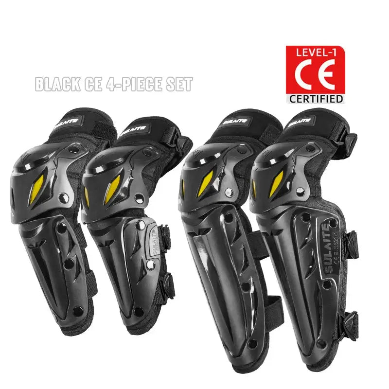 Flexible knee support guards with anti-impact protection design