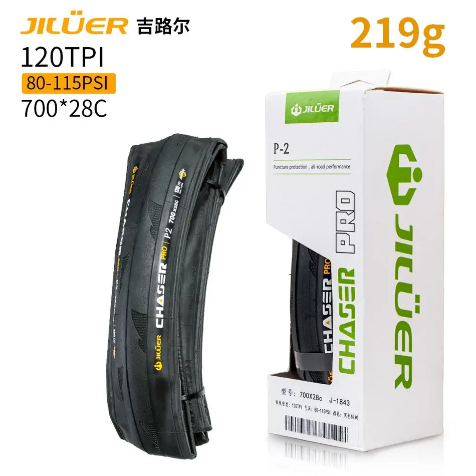 Foldable 120TPI bicycle tire for road bikes