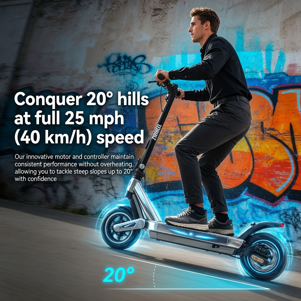 Foldable Electric Scooter with Durable Frame and Long Battery Life