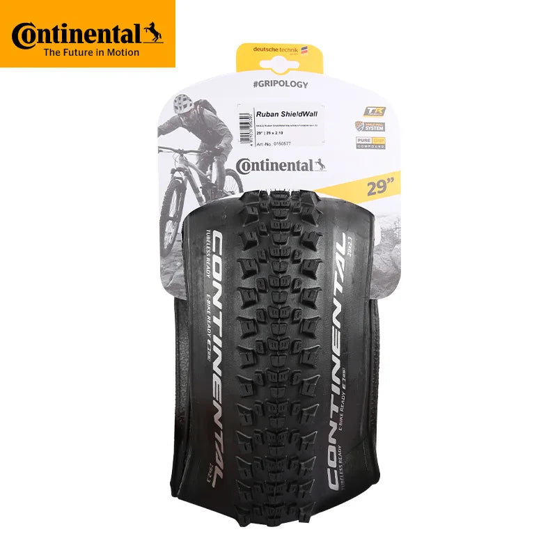 Foldable bead tubeless ready mountain bike tire in imported black